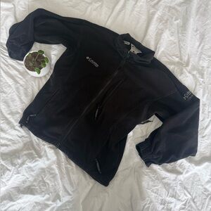 Columbia Titanium Black Fleece Jacket, Size Small